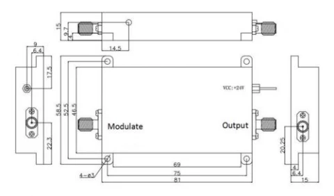 Acousto-Optic Modulator 1064nm 120MHz photo 3