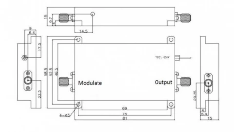 Acousto-Optic Modulator 1064nm 200MHz PM980 photo 3