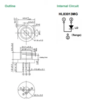 HL83013MG Laser Diode photo 1