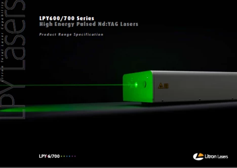 Litron LPY664-20 Lamp-Pumped Solid State Laser photo 1