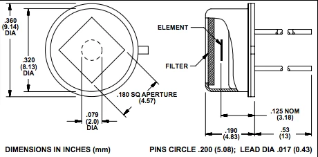 Model 400 Single Element UV-VIS-IR Pyroelectric Detector photo 1