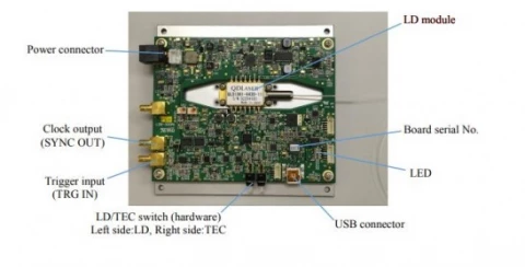 Nanosecond high power pulsed seeder laser board photo 1