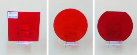 Optical Color Glass Filter Red color filter RG600nm photo 1
