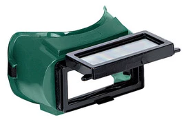 RADNOR Lift Front Welding Goggles With Green Soft Frame And Green Shade 5 2\" X 4\" Lens  photo 1