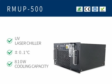 Rack Mount Industrial Chiller Unit For 10W-15W UV Laser RMUP-500 photo 1