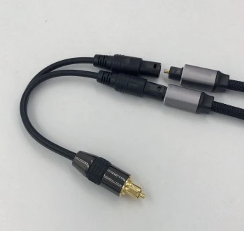 SPDIF/Toslink Digital Optical Audio Toslink Splitter Cable SPDIF Optical Splitter Adapter photo 1