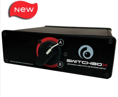 SwitchBox FC 9-125 Duplex Singlemode Fiber Optic A-B Desktop Switch SBXD-S2 photo 1