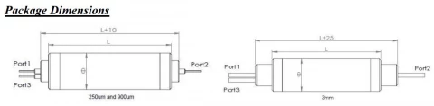 Ascentta Polarization Maintaining  (PM) Fiber Optical Circulator (980nm, 1030nm, 1060nm or custom) photo 2