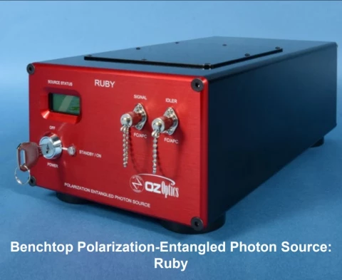 Benchtop Polarization-Entangled Photon Sources Ruby and Emerald photo 1