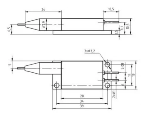 FBLD-976-18W-FC105-VBG-2Pin Wavelength Stabilized Fiber-coupled Laser Diode photo 1