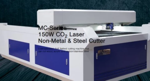 MC-Series 150W CO2 Flatbed Laser Steel Cutter photo 1