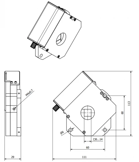 Motorized Iris Diaphragm MID14-24 photo 2