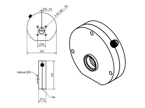 Motorized Iris Diaphragm MID14C photo 2