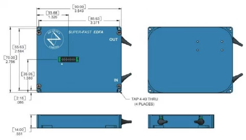 Super-Fast Auto Gain Controlled Erbium Doped Fiber Amplifier (EDFA) photo 2