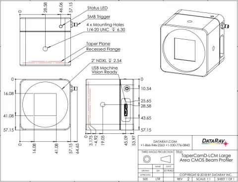 TaperCamD-LCM CMOS Based Beam Profiler photo 2