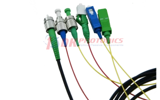 375nm Single Mode Fiber Optical Patch Cord