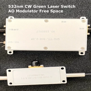 532nm CW Green Laser Switch AO Modulator Free Space