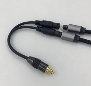 SPDIF/Toslink Digital Optical Audio Toslink Splitter Cable SPDIF Optical Splitter Adapter