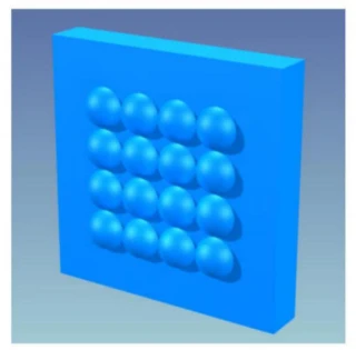 Circular Microlens Array with Square Grid