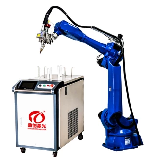 Fiber Laser Welding Machine with Articulated Robot Arm