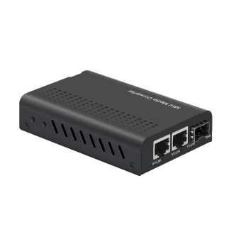 Mini Fiber Media Converter with Two Gigabit LAN Ports