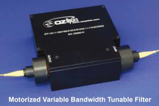 Motor Driven Adjustable Polarization Insensitive Variable Bandwidth Tunable Filters